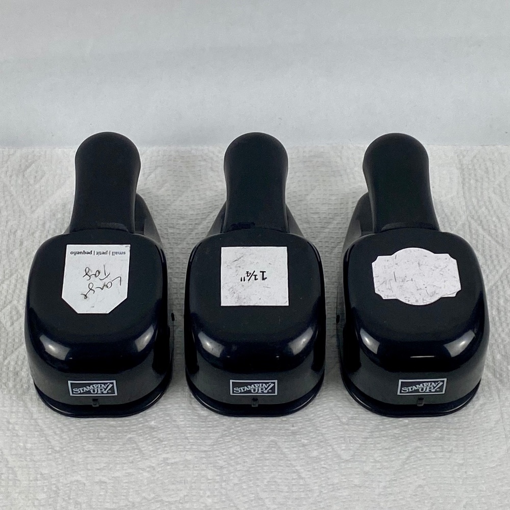 3 Stampin' Up! Tab Tag Paper Shaper Punch Cutter Scrapbook Card Craft Punches